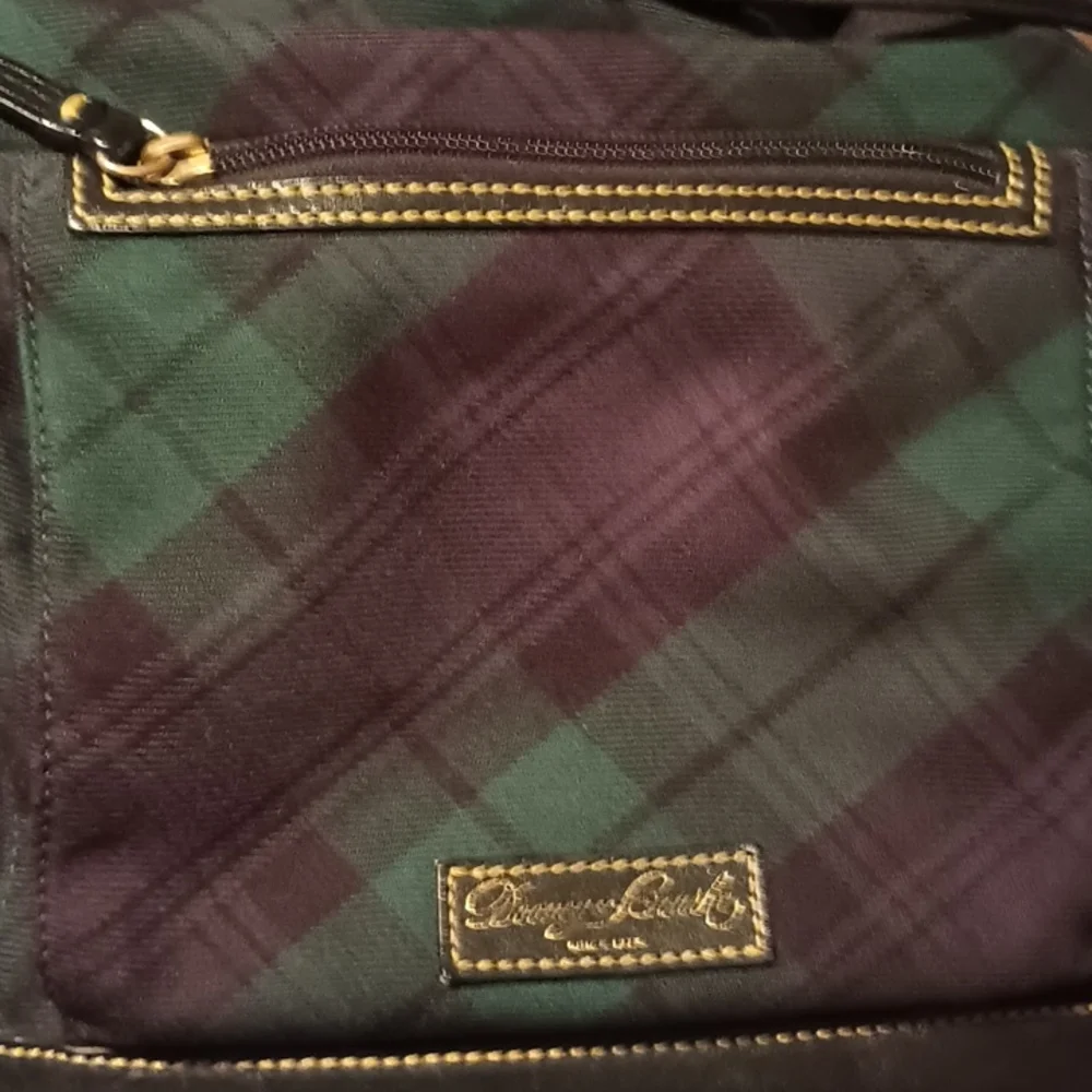 Dooney & Bourke Plaid Drawstring BackPack - Picture 2 of 5
